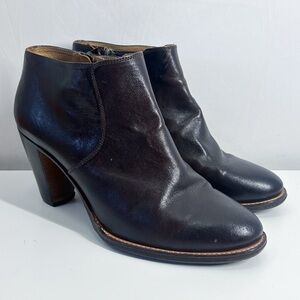 N.D.C. Made by Hand Women’s Chocolate Brown Leather Heeled Ankle Boots Size 41